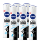 Nivea Black & White Invisible Pure Deodorant Spray Voordeelverpakking 6x150ML