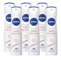 Nivea Satin Sensation Deodorant Spray Voordeelverpakking 6x150ML