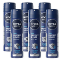 Nivea Men Protect & Care Deodorant Spray Voordeelverpakking 6x150ML Nivea Men Protect & Care Deodorant Spray Voordeelverpakking 6x150ML