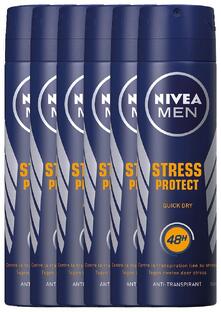 Nivea Men Stress Protect Deodorant Spray Voordeelverpakking 6x150ML