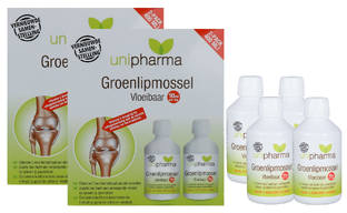 Unipharma Groenlipmossel Vloeibaar Duo-verpakking 2x400ML