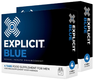 Explicit Blue Erectiepillen 2-pack 2x4ST