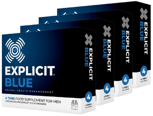 Explicit Blue Erectiepillen 2-pack 4x4ST