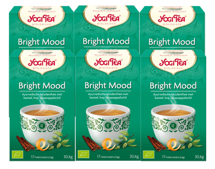 De Online Drogist Yogi Tea Bright Mood Voordeelverpakking 6x17ST aanbieding