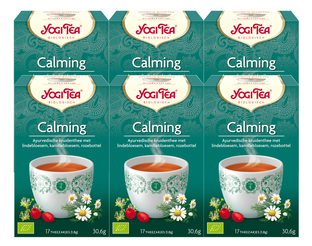 De Online Drogist Yogi Tea Calming Voordeelverpakking 6x17ST aanbieding