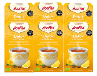 De Online Drogist Yogi Tea Detox Met Citroen Voordeelverpakking 6x17ST aanbieding