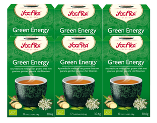 Yogi Tea Green Energy Voordeelverpakking 6x17ST Yogi Tea Green Energy Voordeelverpakking 6x17ST