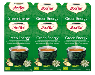 De Online Drogist Yogi Tea Green Energy Voordeelverpakking 6x17ST aanbieding