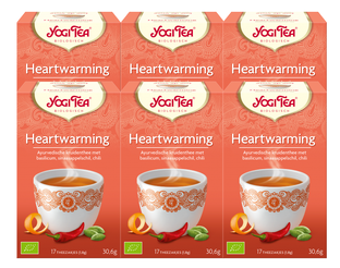De Online Drogist Yogi Tea Heartwarming Voordeelverpakking 6x17ST aanbieding