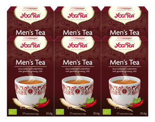 Yogi Tea Men's Tea Voordeelverpakking 6x17ST Yogi Tea Men's Tea Voordeelverpakking 6x17ST