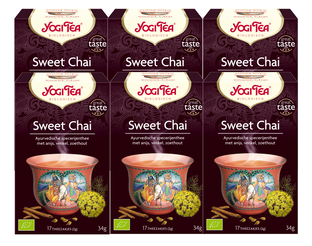 De Online Drogist Yogi Tea Sweet Chai Voordeelverpakking 6x17ST aanbieding