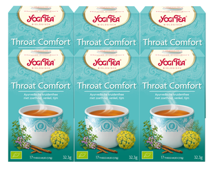 Yogi Tea Throat Comfort Voordeelverpakking 6x17ST