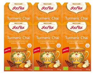 Yogi Tea Turmeric Chai Voordeelverpakking 6x17ST