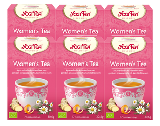 De Online Drogist Yogi Tea Women's Tea Voordeelverpakking 6x17ST aanbieding