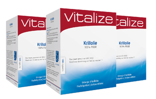 Vitalize Krillolie 100% Puur Capsules Voordeelverpakking 3x180CP