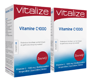 Vitalize Vitamine C-1000 Tabletten Voordeelverpakking 2x60TB