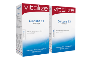 Vitalize Curcuma C3 Complex Tabletten Voordeelverpakking 2x60TB Vitalize Curcuma C3 Complex Tabletten Voordeelverpakking 2x60TB
