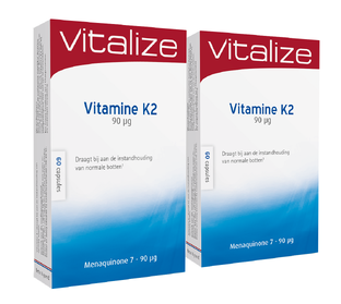 Vitalize Vitamine K2 Capsules Voordeelverpakking 2x60CP