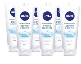 Nivea Crème Peeling Douchescrub Voordeelverpakking 6x200ML Nivea Crème Peeling Douchescrub Voordeelverpakking 6x200ML