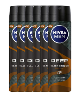 Nivea Men Deep Espresso Anti-Transpirant Spray Voordeelverpakking 6x150ML