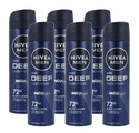 Nivea Men Deep Deodorant Spray Voordeelverpakking 6x150ML