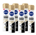 Nivea Black & White Silky Smooth Deodorant Spray Voordeelverpakking 6x150ML