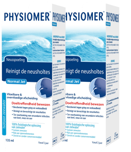 Physiomer Normal Jet Duoverpakking 2x135ML Physiomer Normal Jet Duoverpakking 2x135ML