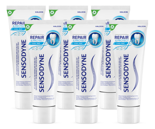 De Online Drogist Sensodyne Repair & Protect Cool Mint Multiverpakking 6x75ML aanbieding