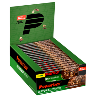 Powerbar Natural Energy Cereal Bar Cacao Crunch Voordeelverpakking 24x40GR Powerbar Natural Energy Cereal Bar Cacao Crunch Voordeelverpakking 24x40GR