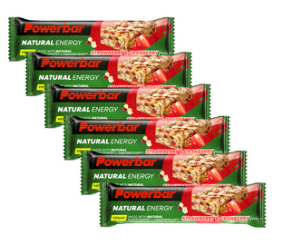 Powerbar Natural Energy Cereal Bar Strawberry en Cranberry Voordeelverpakking 6x40GR Powerbar Natural Energy Cereal Bar Strawberry en Cranberry Voordeelverpakking 6x40GR