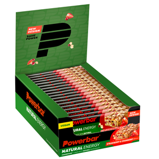 Powerbar Natural Energy Cereal Bar Strawberry en Cranberry Voordeelverpakking 24x40GR Powerbar Natural Energy Cereal Bar Strawberry en Cranberry Voordeelverpakking 24x40GR