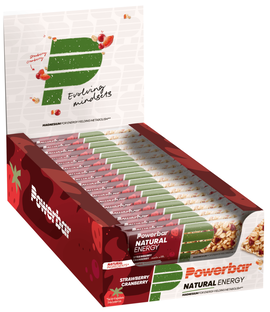 Powerbar Natural Energy Cereal Bar Strawberry en Cranberry Voordeelverpakking 24x40GR
