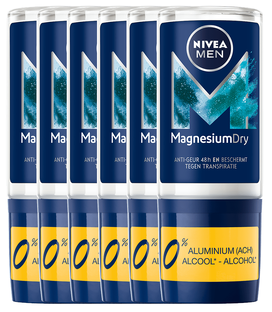 Nivea Men Magnesium Dry Roll-On Voordeelverpakking 6x50ML