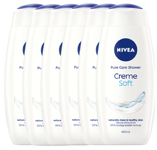 Nivea Creme Soft Douchecrème Voordeelverpakking 6x400ML