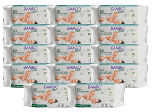 Bambo Nature Bio Babydoekjes Multiverpakking 14x50ST 