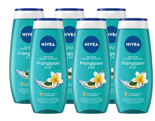 Nivea Hawaii Flower & Oil Douchegel Voordeelverpakking 6x250ML Nivea Hawaii Flower & Oil Douchegel Voordeelverpakking 6x250ML