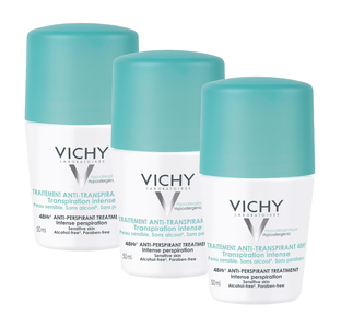 Vichy Deodorant Anti-Transpiratie Roller 48 uur - Multiverpakking 3x50ML