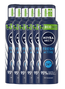 Nivea Men Ecodeo Fresh Active Deodorant Spray Voordeelverpakking 6x125ML