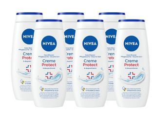 De Online Drogist Nivea Care Shower Creme Protect Multiverpakking 6x250ML aanbieding