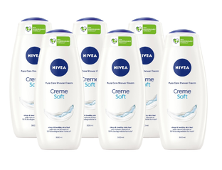 Nivea Crème Soft Shower Cream Multiverpakking 6x500ML Nivea Crème Soft Shower Cream Multiverpakking 6x500ML