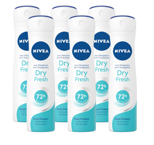 Nivea Dry Fresh Deodorant Spray Mulitverpakking 6x150ML
