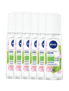 Nivea Naturally Good Green Tea Deodorant Spray Multiverpakking 6x75ML