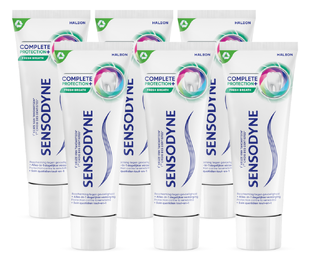 De Online Drogist Sensodyne Complete Protection + Fresh Breath Tandpasta 6x75ML aanbieding