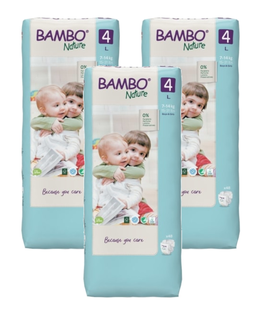 De Online Drogist Bambo Nature Luiers Maat 4 L - Multiverpakking 3x48ST aanbieding