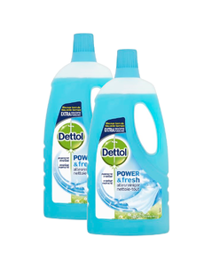 De Online Drogist Dettol Power & Fresh Allesreiniger Katoenfris Duo 2x1000ML aanbieding