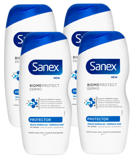 Sanex BiomeProtect Dermo Protector Douchegel - Voordeelverpakking 4x250ML Sanex BiomeProtect Dermo Protector Douchegel - Voordeelverpakking 4x250ML