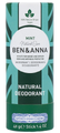 Ben & Anna Deodorant Stick Mint 40GR