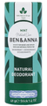 Ben & Anna Deodorant Stick Mint 40GR Ben & Anna Deodorant Stick Mint 40GR