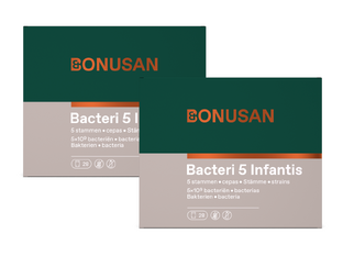 Bonusan Bacteri 5 Infantis Sachets Duoverpakking 2x28ST Bonusan Bacteri 5 Infantis Sachets Duoverpakking 2x28ST