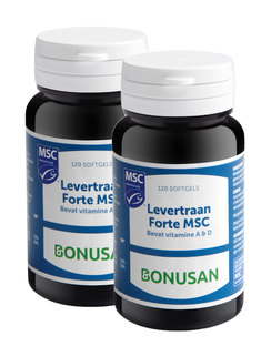 Bonusan Levertraan Forte MSC Softgels 2x120SG